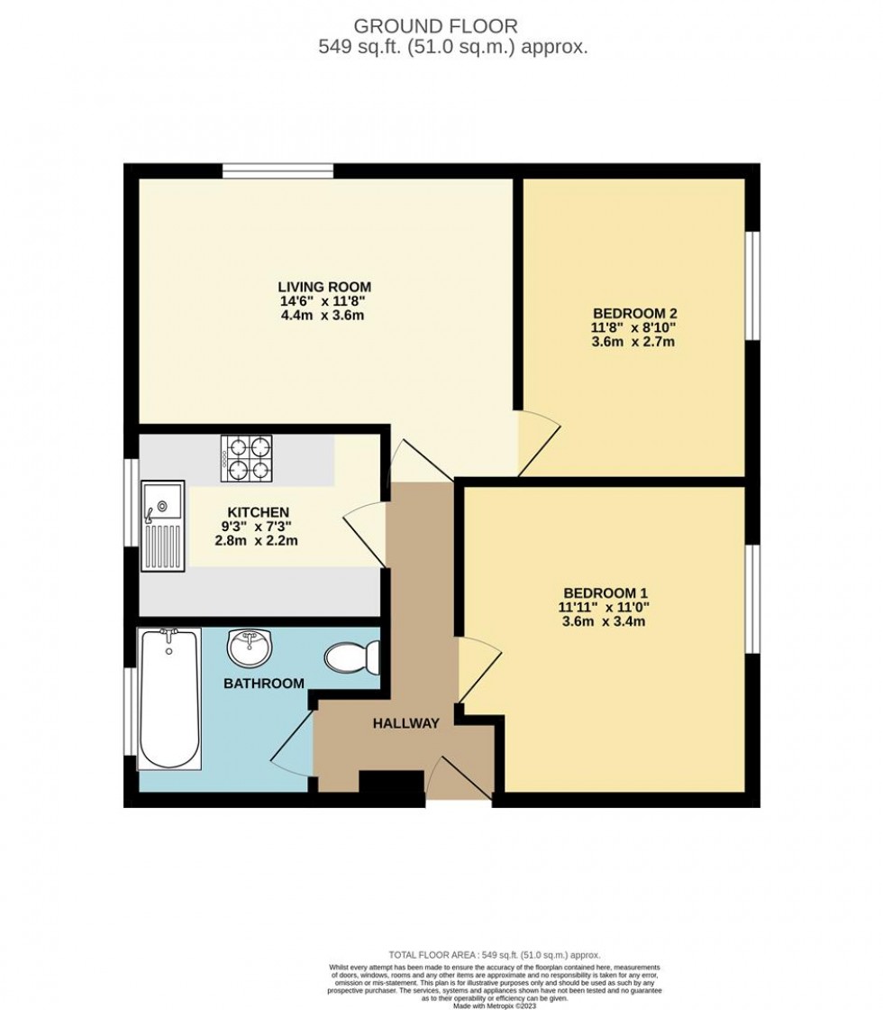 Floorplan for St. Augustines Avenue, South Croydon