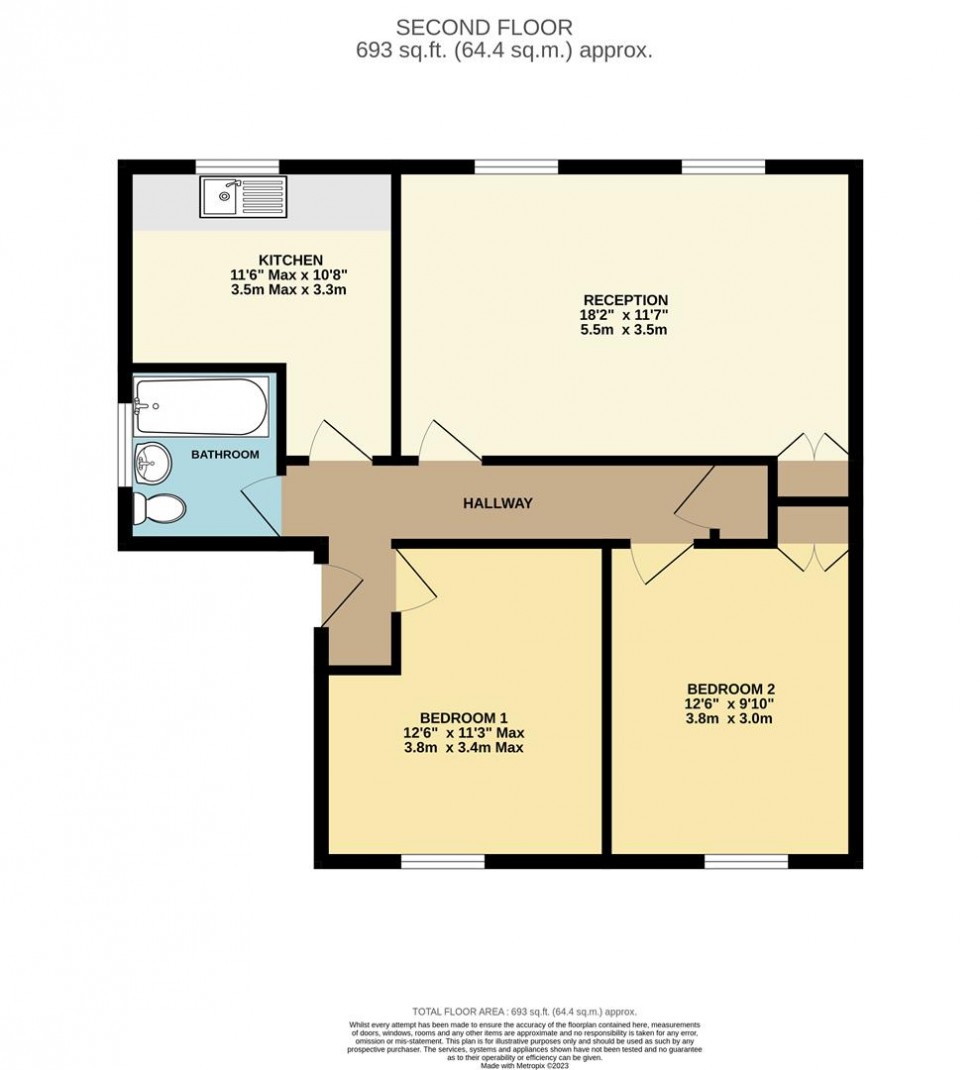 Floorplan for South Park Hill Road, South Croydon