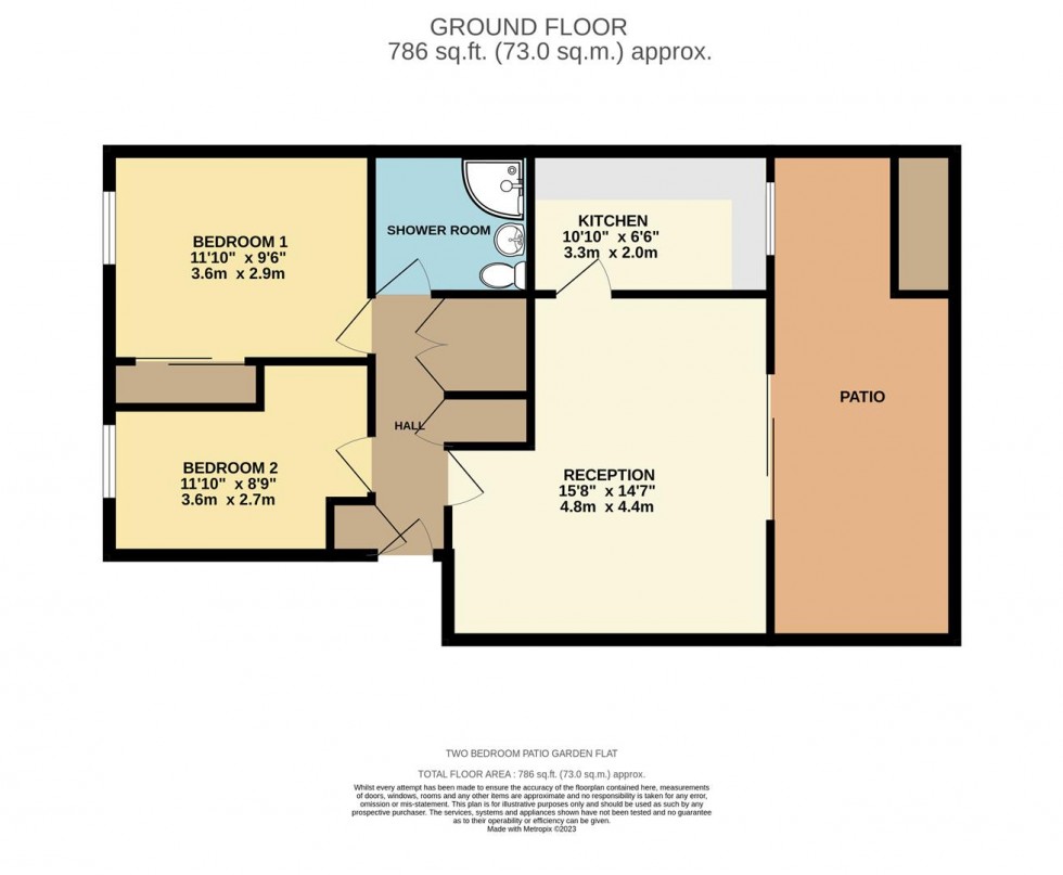 Floorplan for Bardsley Close, Croydon