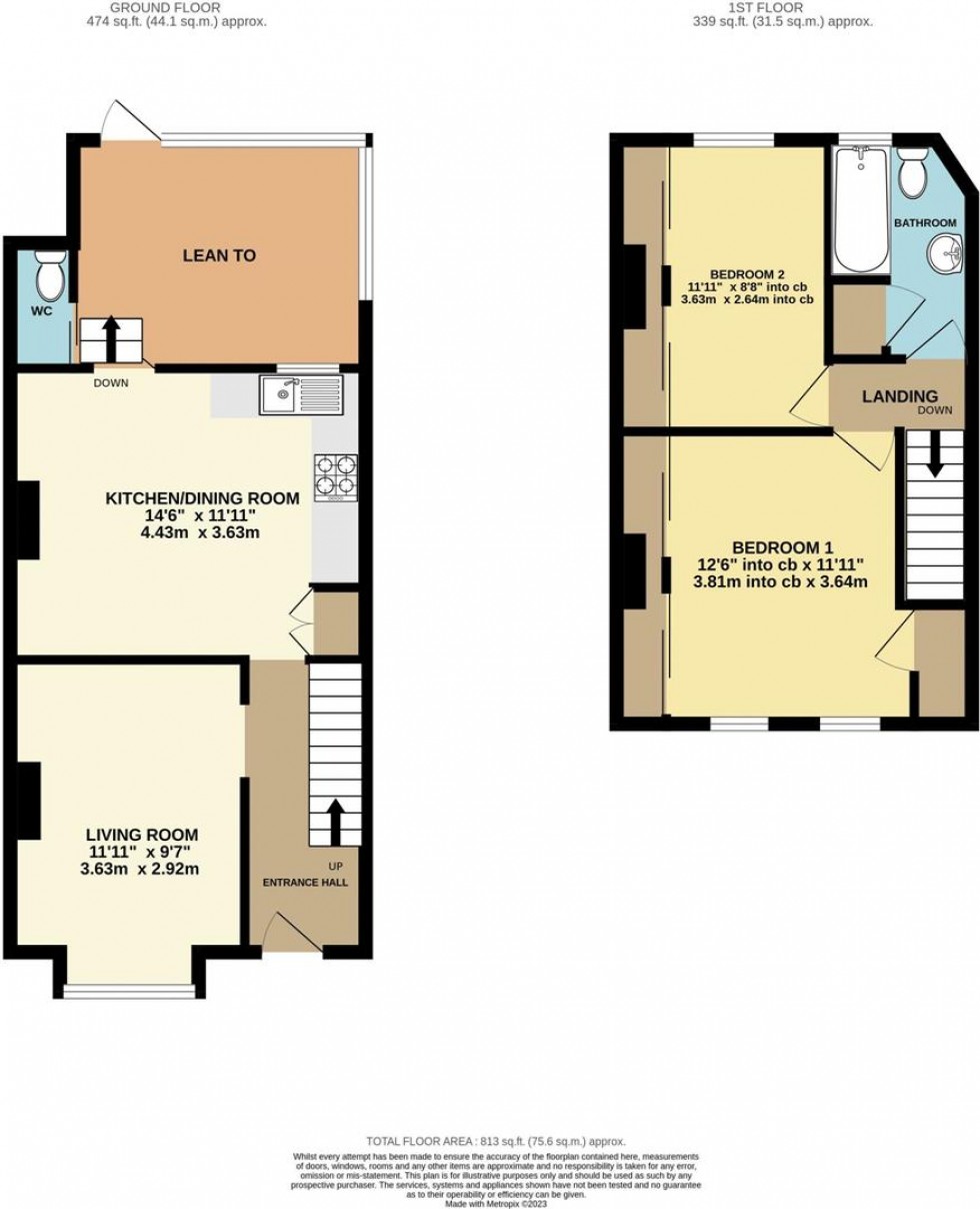 Floorplan for Bredon Road, Croydon