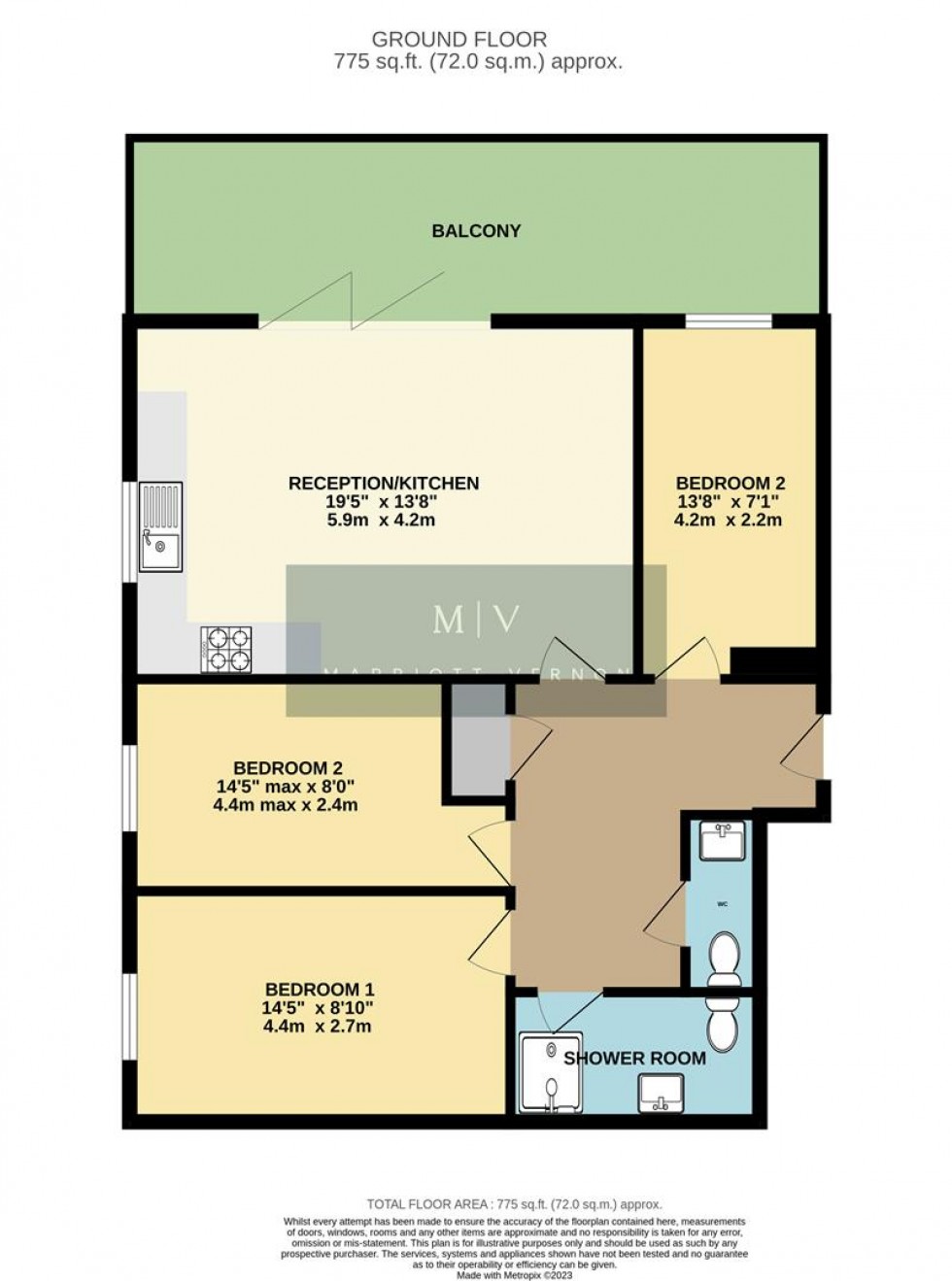 Floorplan for Smitham Bottom Lane, Purley