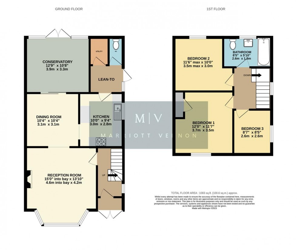 Floorplan for Harewood Gardens, Hamsey Green, South Croydon