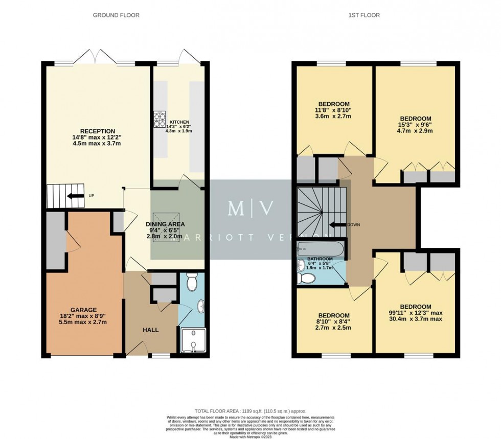 Floorplan for Tipton Drive, Park Hill, Croydon