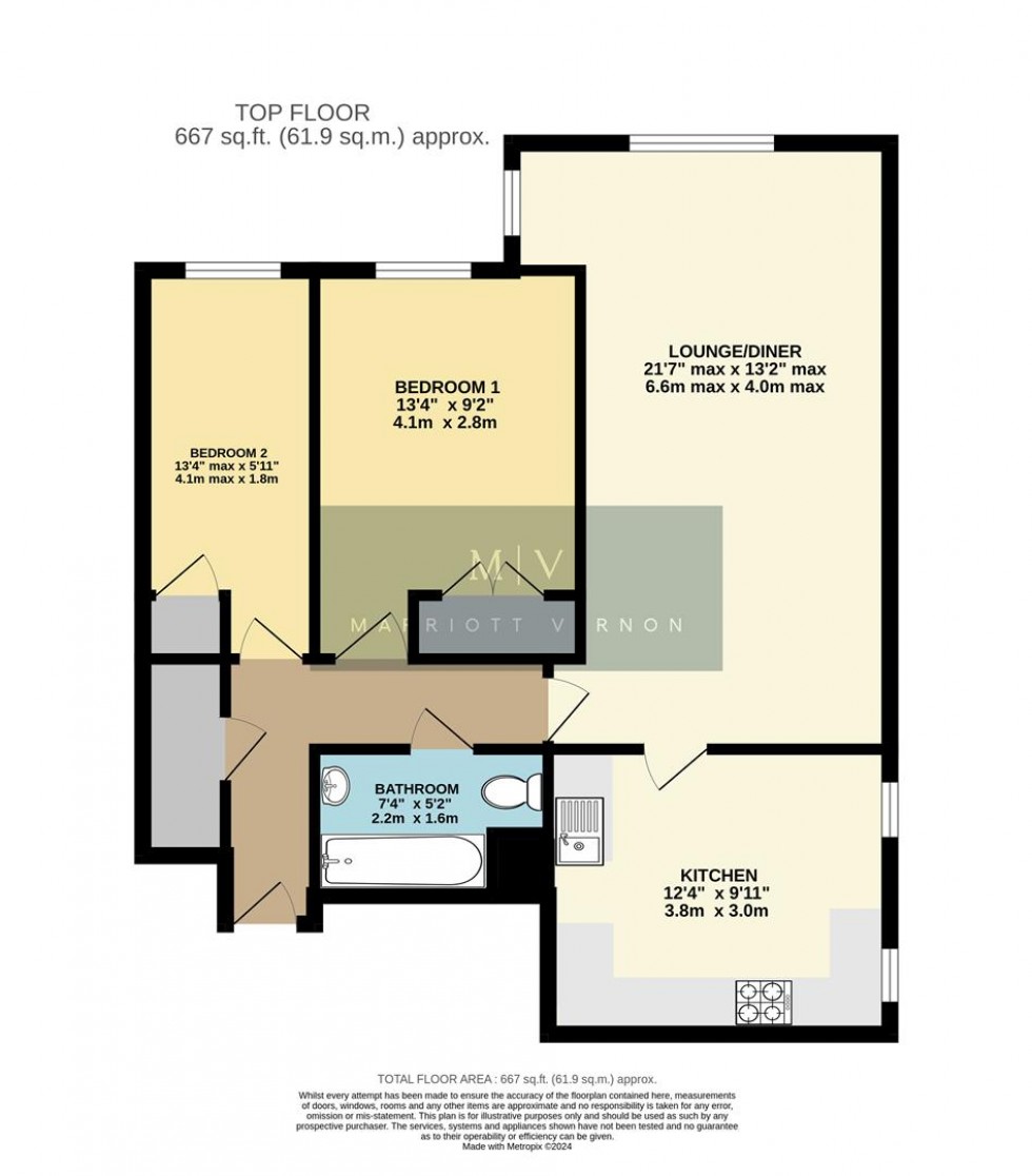 Floorplan for Woburn Road, Central Croydon