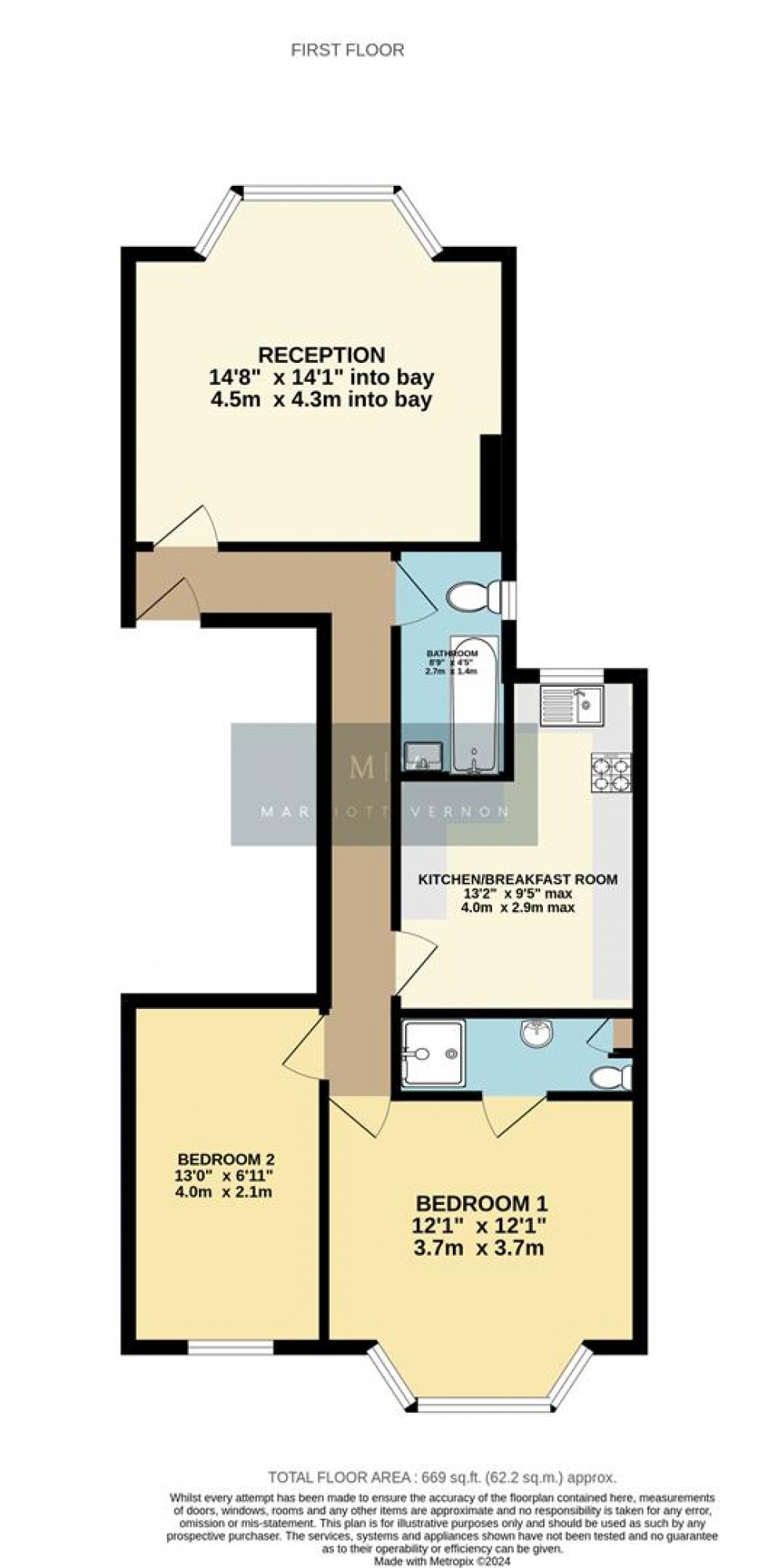 Floorplan for Woodstock Road, Croydon