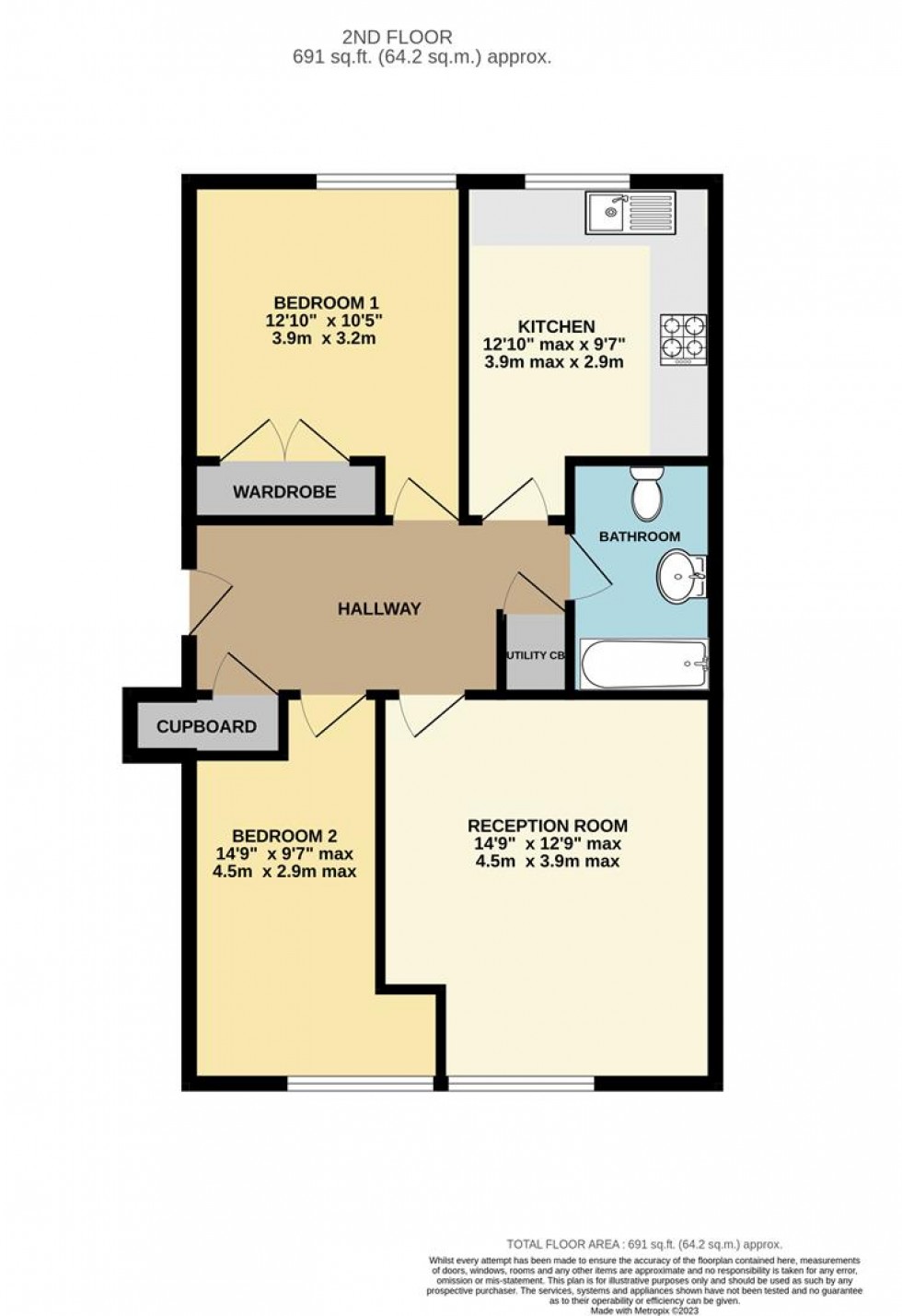 Floorplan for 18 Chatsworth Road, Croydon