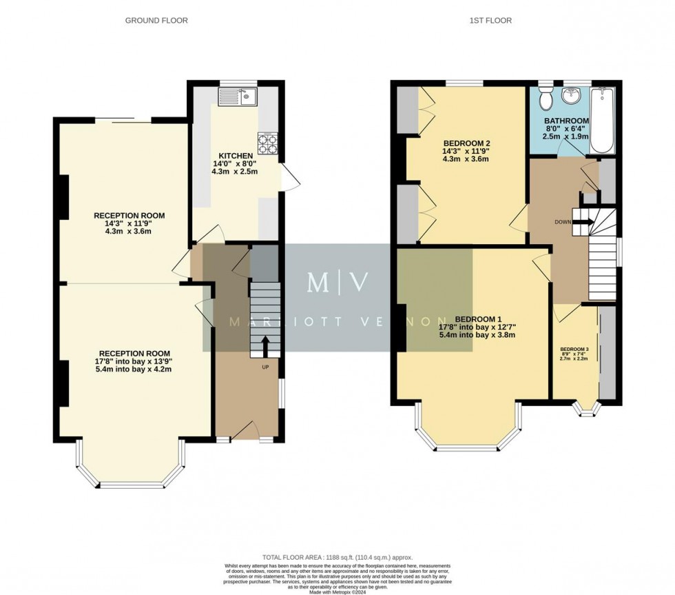 Floorplan for Greencourt Avenue, Shirley Park