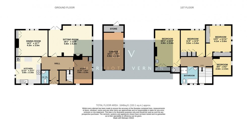 Floorplan for Harewood Road, South Croydon