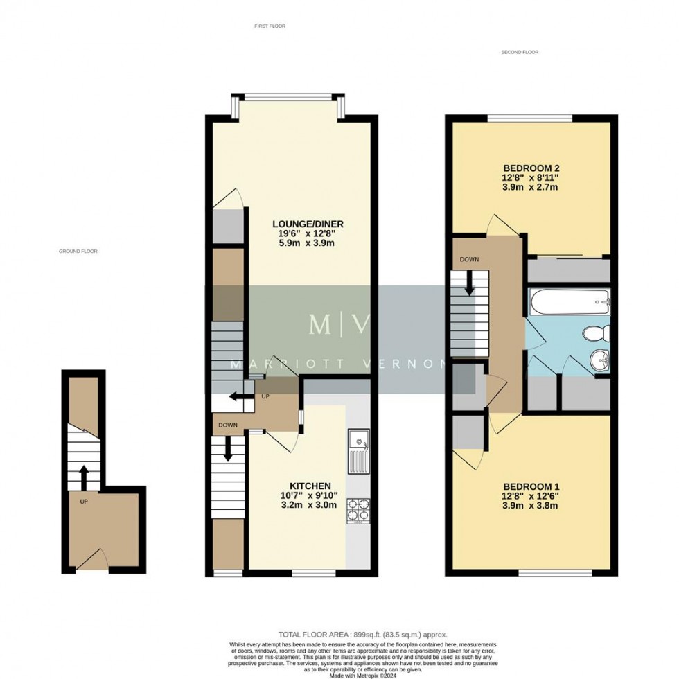 Floorplan for Anselm Close, Croydon