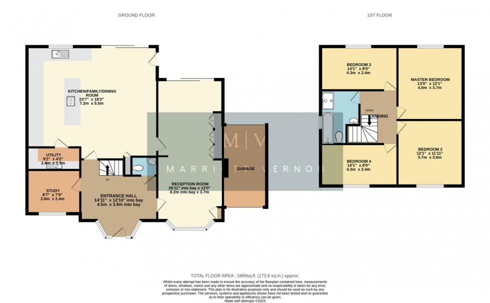 Floorplan for Hurst View Road, South Croydon