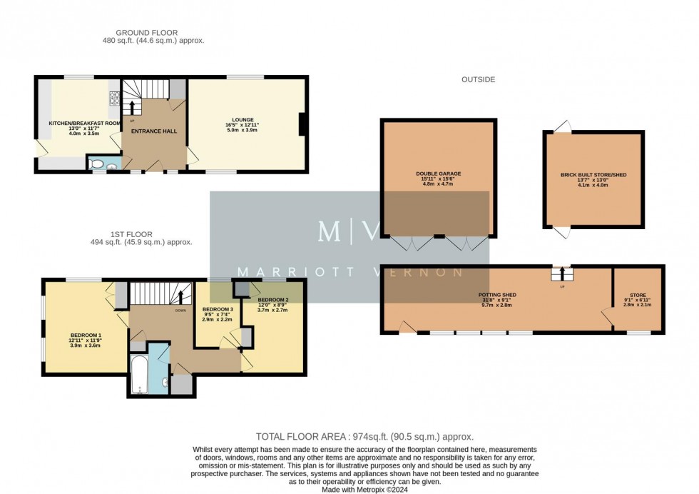 Floorplan for Oaks Road, Croydon