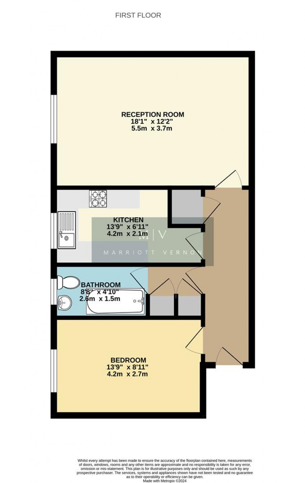 Floorplan for Bramley Hill, South Croydon