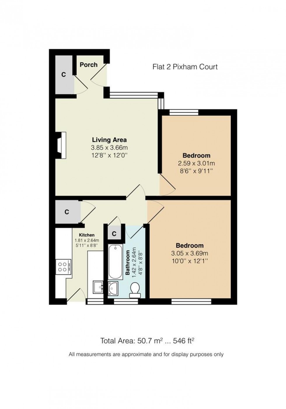 Floorplan for Lake Road, London