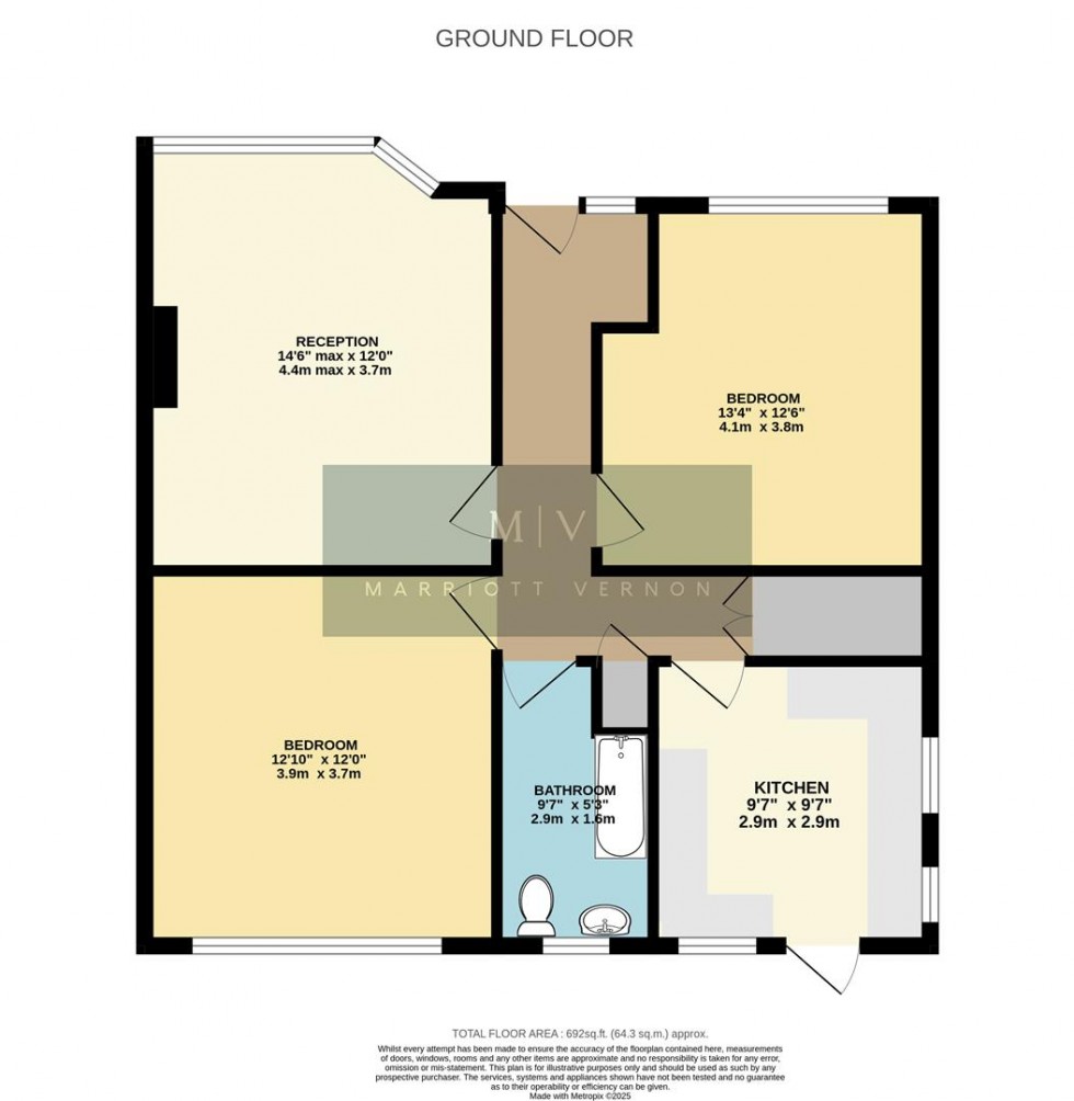 Floorplan for Tithepit Shaw Lane, Warlingham