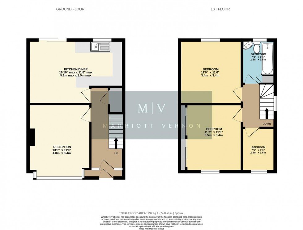 Floorplan for Norbury Avenue, Thornton Heath