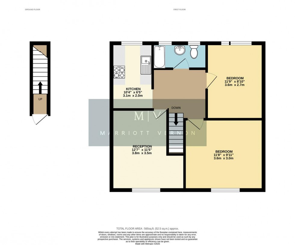 Floorplan for Hawthorn Avenue, Thornton Heath